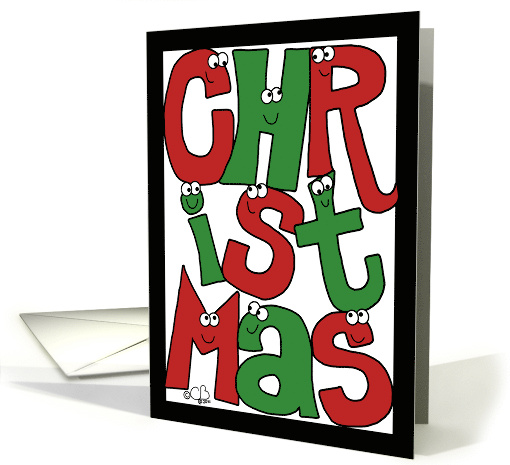 Christmas Character Letters Time for Togetherness Merry Christmas card