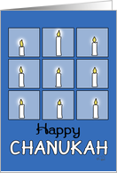 Nine Candles-Happy Chanukah card