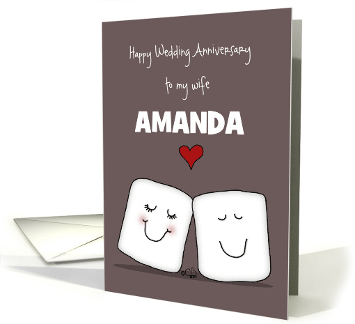 Marshmallows in Love Customizable Wedding Anniversary for... (1350074)