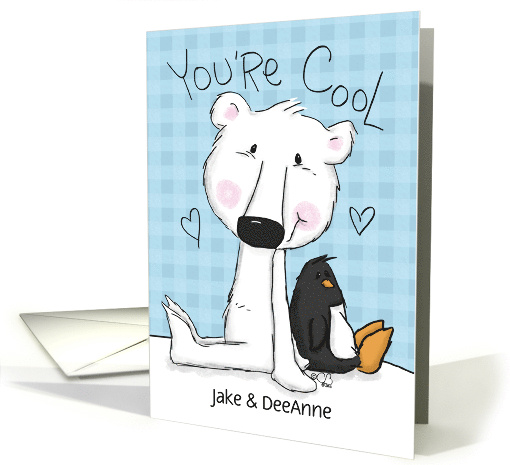 Polar Bear and Penguin Customizable Names Happy... (1357710)