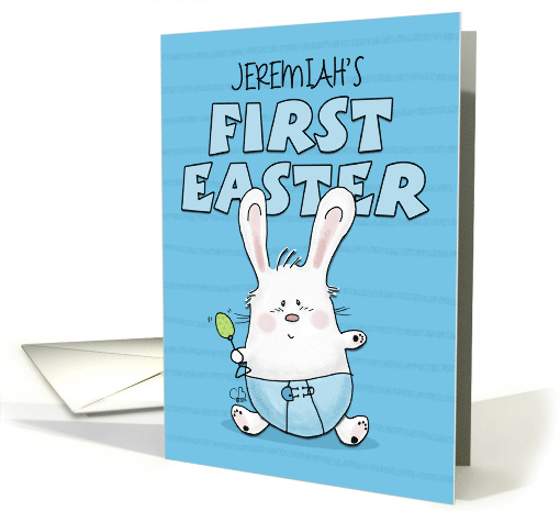 Customized Name First Easter for Jeremiah Bunny Rabbit in... (1369326)