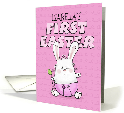 Personalized First Easter for Isabella Bunny Rabbit in... (1369342)