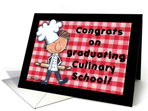 Congratulations for Culinary School Graduate, Male Chef... (1373806)