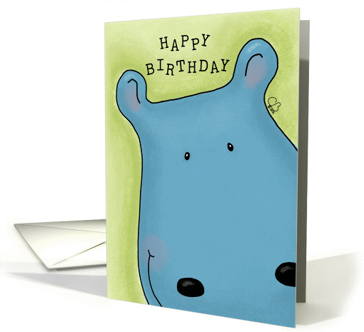 Happy Birthday- Hippo Face-Have a Grand Day card (1374072)