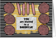 Customizable Invitation to Barbecue-Grilling Meat card