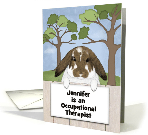 Congratulations Becoming an Occupational Therapist-Rabbit... (1417274)