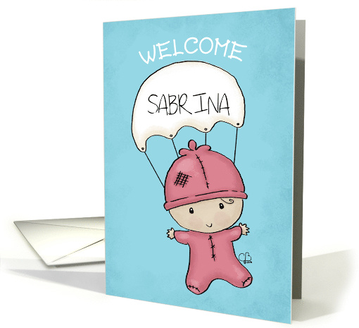 Customizable Name Congratulations New Baby Girl Baby with... (1418226)