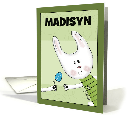 Customizable Name Happy Easter for Madisyn Bunny Rabbit... (1426232)