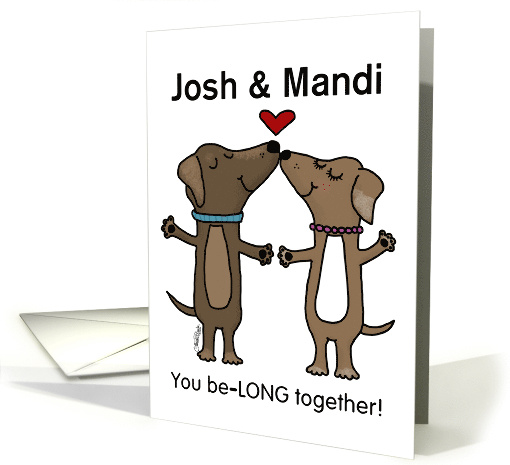 Customizable Happy Anniversary Dachshund Couple You Be... (1426496)