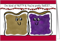 Happy Anniversary for Wife Peanut Butter and Jelly Humor card