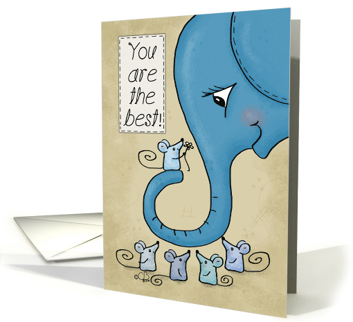 Happy Boss's Day from Group Elephant with Little Mice You... (1439544)