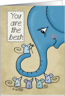 Happy Boss’s Day from Group Elephant with Little Mice You are the Best card