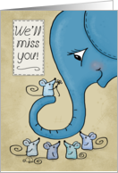 Happy Retirement from Colleagues Elephant with Mice We’ll miss you card