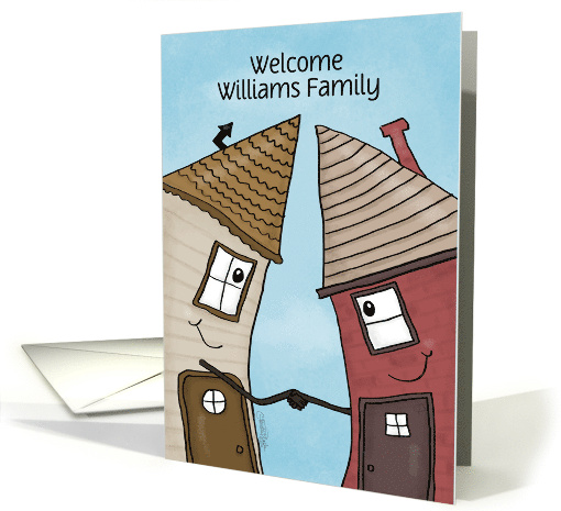 Customizable Name Welcome to the Neighborhood Two Houses... (1440410)