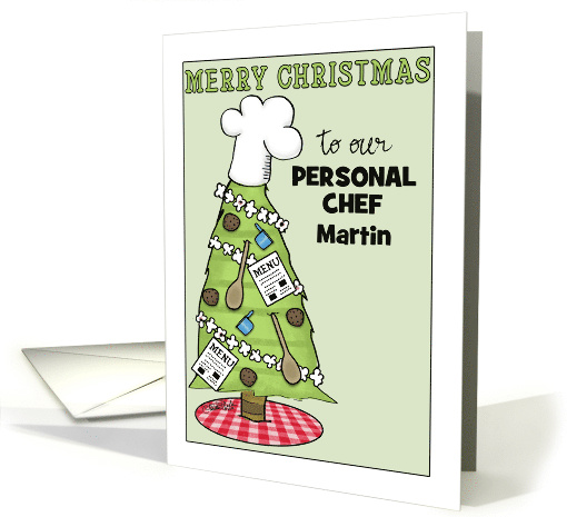 Customizable Merry Christmas for Personal Chef Cooking... (1460020)