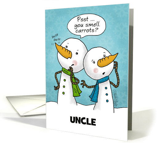 Customized Humorous Merry Christmas for Uncle Snowman... (1501466)