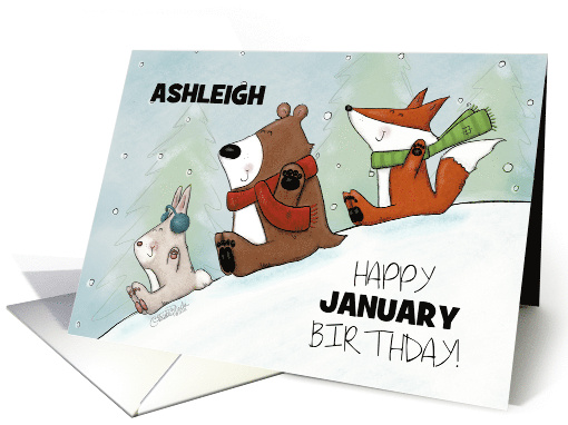 Happy January Birthday for Ashleigh Bunny Bear and Fox... (1508638)