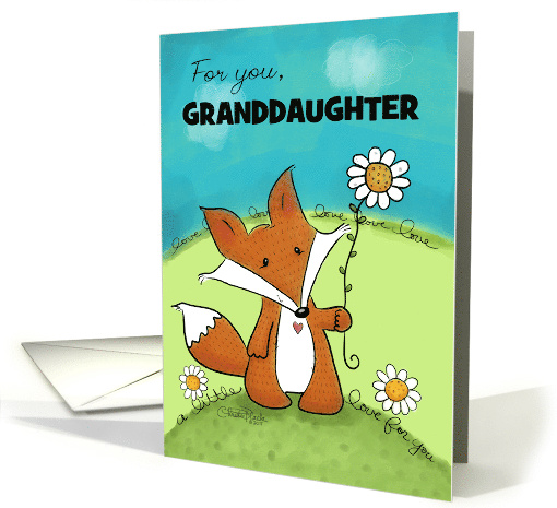 Customized Birthday for Granddaughter A Little Love Fox... (1514704)