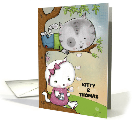 Customizable Name Happy Anniversary Thomas Kitty Cat... (1526356)