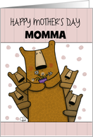 Customizable Happy Mother’s Day for Mom Bear with Cubs card