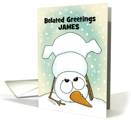 Customizable Belated Merry Christmas for James Topsy... (1546662)