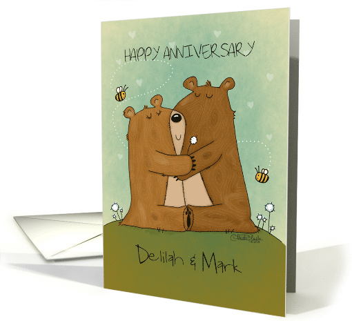 Customizable Happy Anniversary Mark and Delilah Two Bears... (1547082)