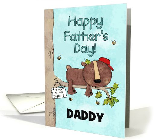 Customizable Happy Father's Day Daddy Sleeping Bear Do... (1564456)