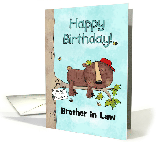 Customizable Happy Birthday for Brother in Law Sleeping... (1565776)