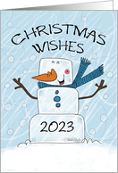 Customizable Year Christmas 2022 Ice Cube Man card