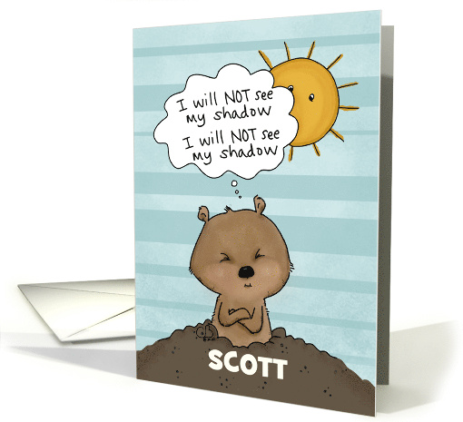 Customizable Name Birthday on Groundhog Day Scott... (1596494)