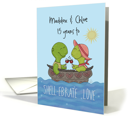 Customized 15th Anniversary for Maddox and Chloe Turtles... (1601516)
