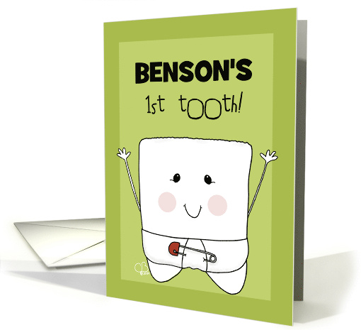 Customized Name Congratulations You Got Your 1st Tooth Baby Tooth card