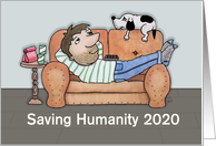Customizable Encouragement During Covid 19 Pandemic Saving Humanity card