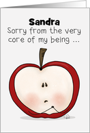Customizable Encouragement During Covid 19 Self-Isolation Sad Apple card