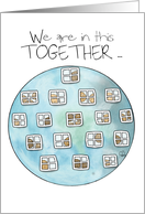 Encouragement Global Pandemic COVID 19 Earth With Windows Together card