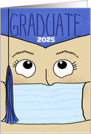 Customizable Graduation 2023 for Female Graduate COVID 19 Face Mask card