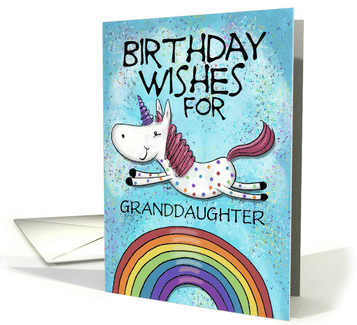 Customizable Birthday Wishes Granddaughter Unicorn... (1611804)