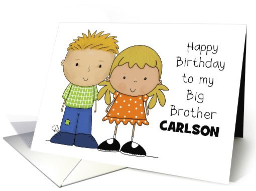 Happy Birthday Big Brother Carlson Older Boy with Younger... (1617790)