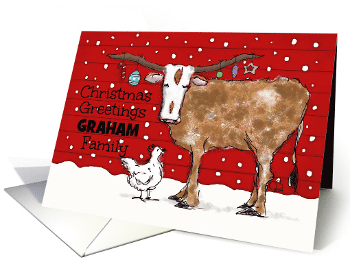 Merry Christmas to Graham Family Longhorn and Chicken... (1643682)