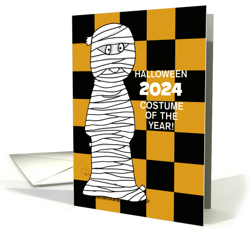 Customizable Halloween 2024 After COVID19 TP Mummy Costume card