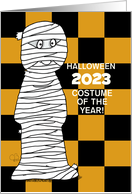 Customizable Halloween 2021 After COVID19 TP Mummy Costume card