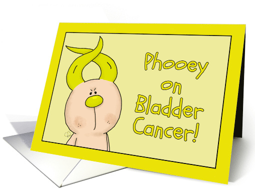 Get Well Phooey on Bladder Cancer Hairless Hare Yellow... (1653914)