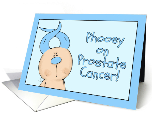 Get Well Phooey Prostate Cancer Hairless Hare Light Blue... (1653934)