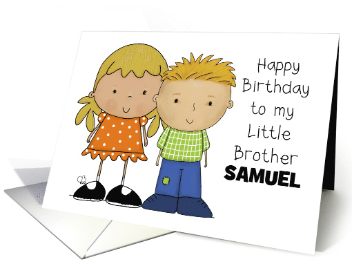 Happy Birthday Little Brother Samuel Younger Boy with... (1682948)