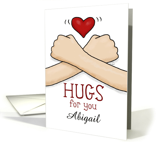 Customizable Sympathy Hugs for You Abigail Crossed Arms... (1683990)