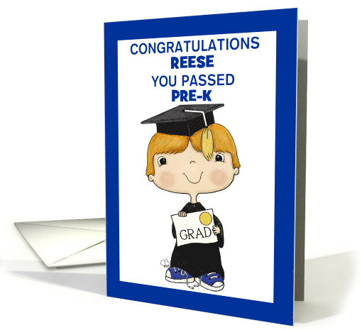 Customized Congratulations Reese Little Pre K Graduate... (1685910)