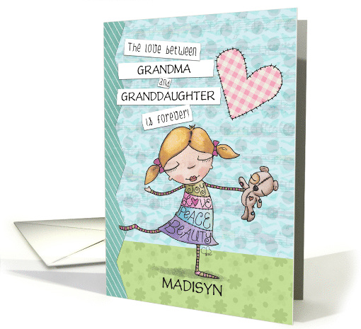 Customized Happy Birthday Granddaughter Madisyn Girl with... (1697810)