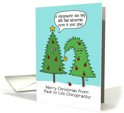 Humorous Customized Merry Christmas from Chiropractic... (1718088)