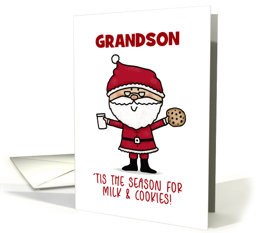 Customizable Santa with Milk and Cookie Merry Christmas... (1752720)