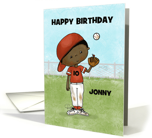 Baseball Boy Outfield Customizable Name and Age 10th... (1753472)